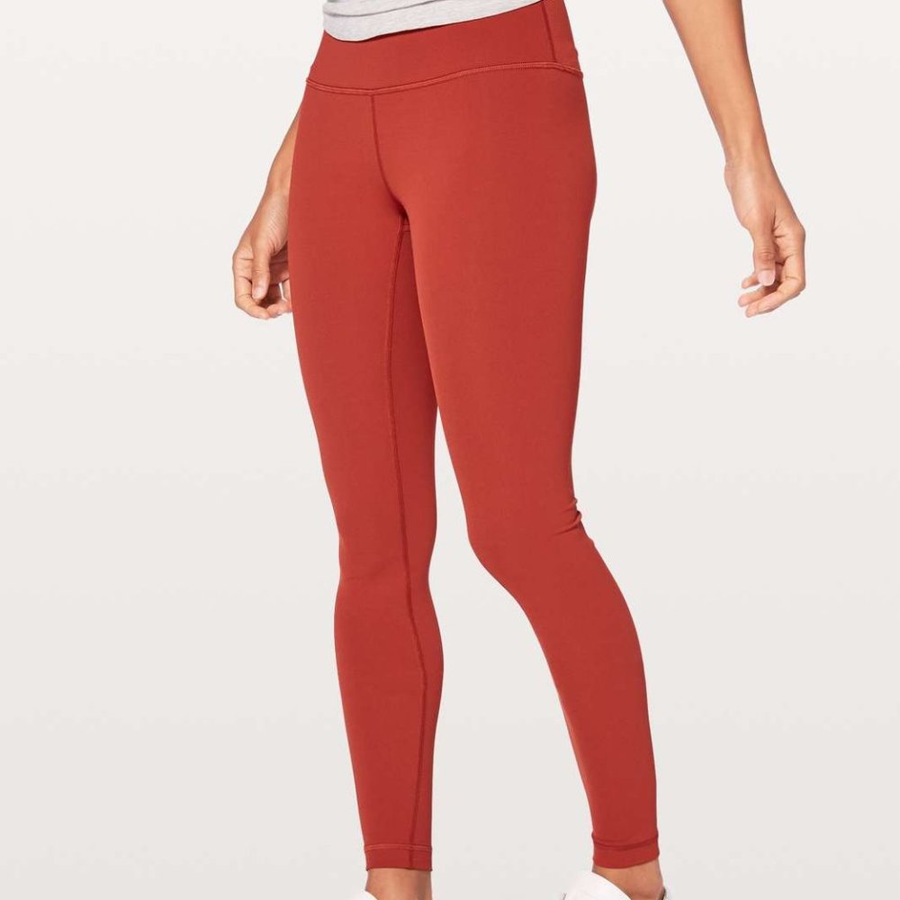 lululemon wunder under bonfire, sz 4